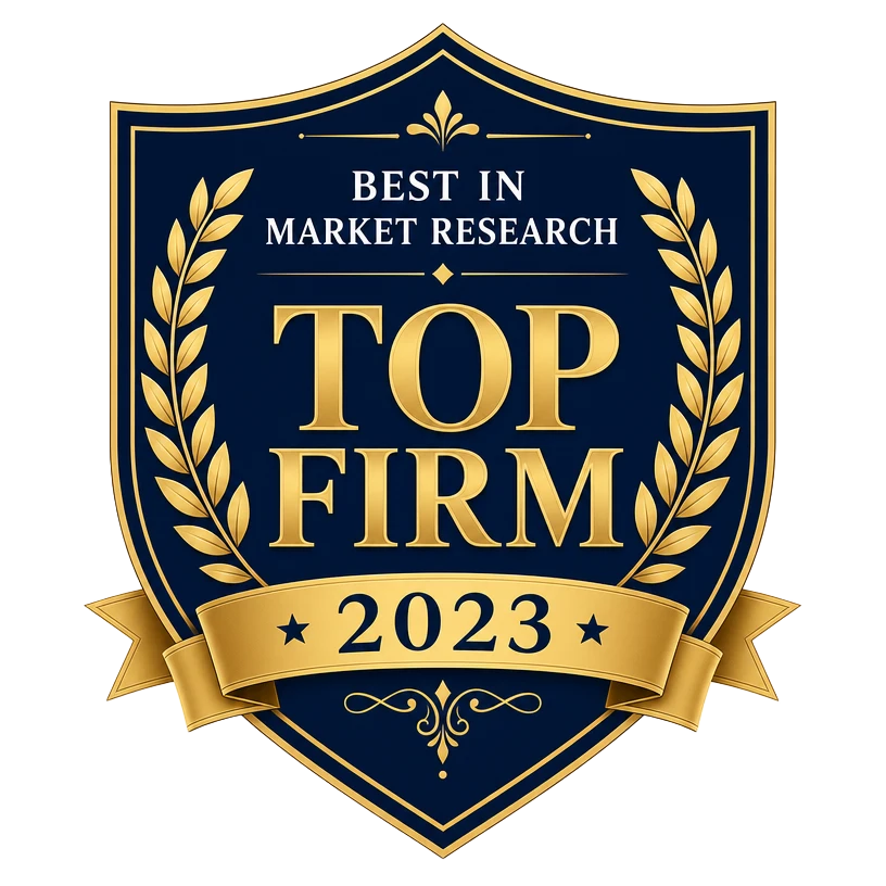 Best in Market Research 2023 award badge